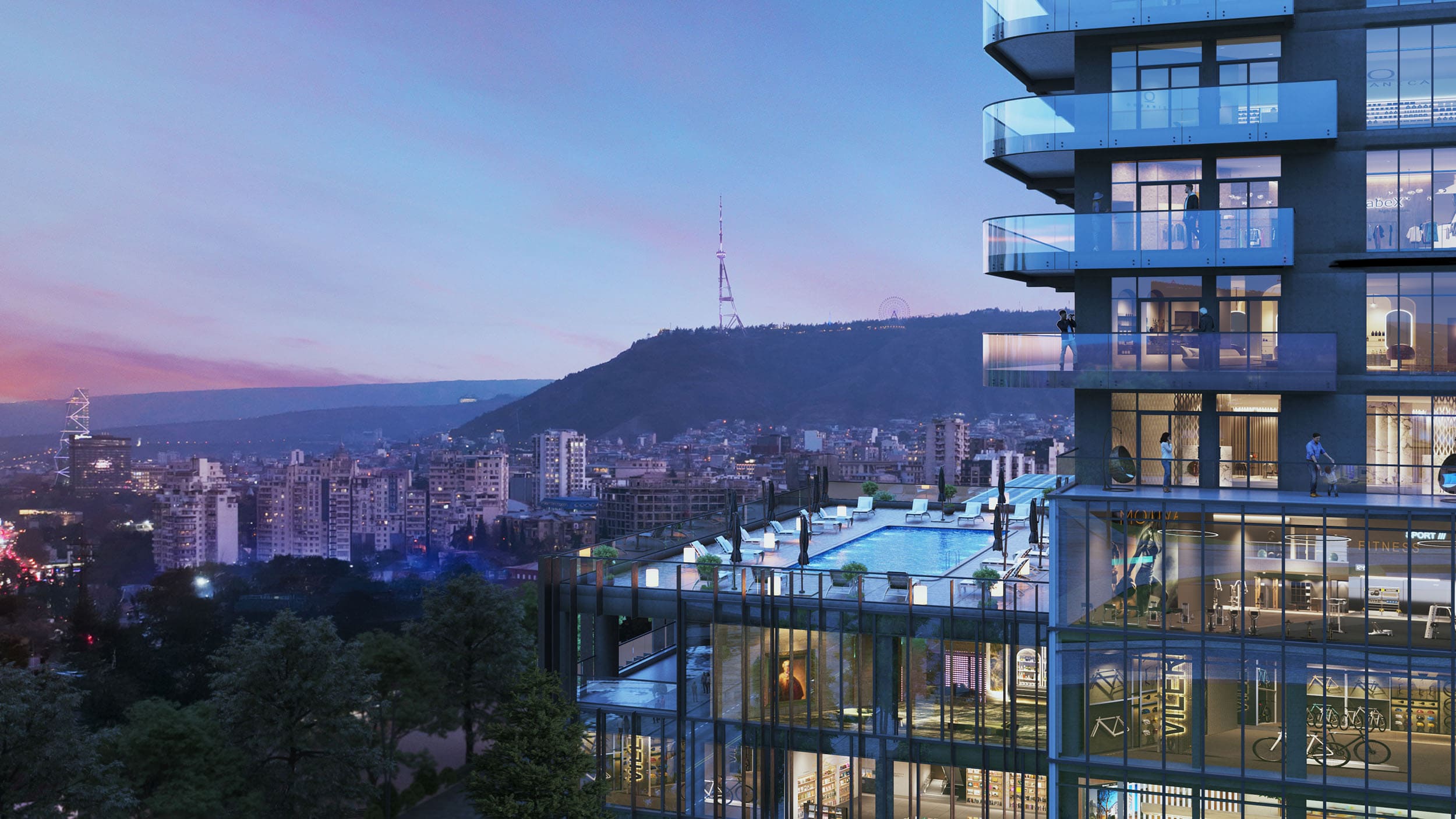 Nieruchomości w Gruzji - mieszkania do zakupu Gruzja w apartamentowcu z basenem